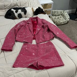 Rhinestone two piece set from a boutique! Perfect for concerts!!!